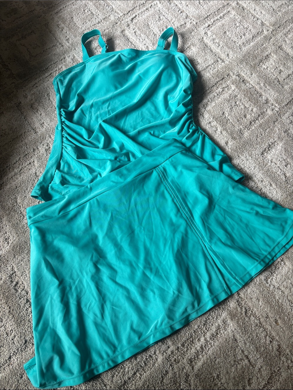 2 Piece Bathing Suit Tankini Set with Skirt NEW Size XLarge